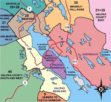 Image Map of Halifax-Dartmouth Region